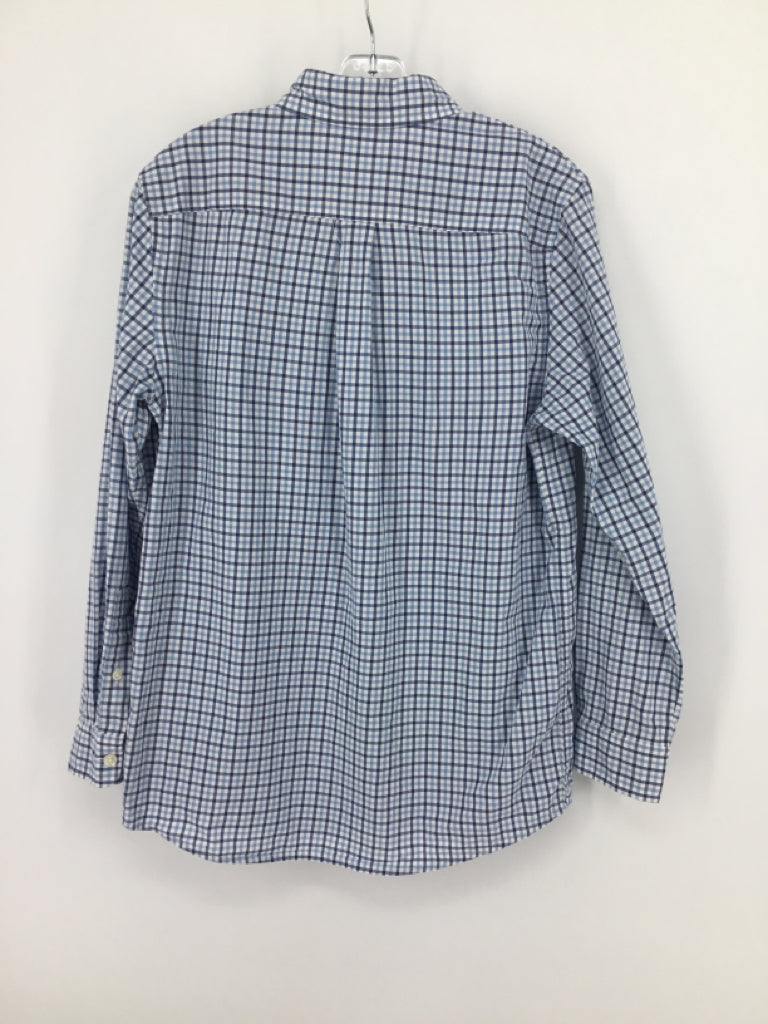 vineyard vines Child Size 12 Blue Gingham Shirt - boys