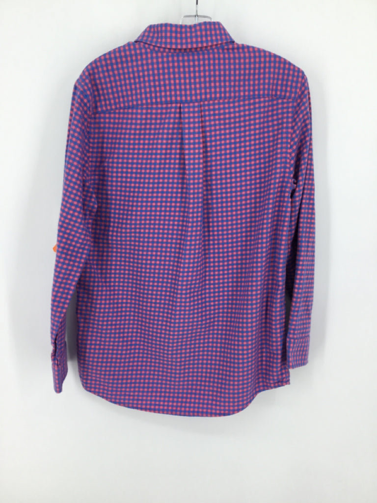 vineyard vines Child Size 8 Blue Gingham Shirt - boys