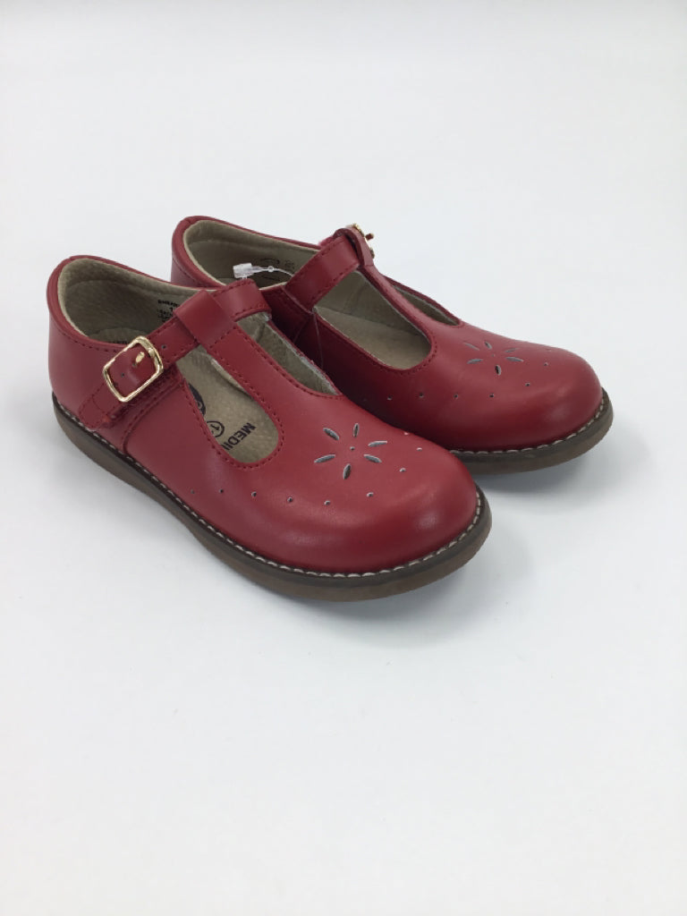 Footmates Child Size 11 Red Dress Shoes
