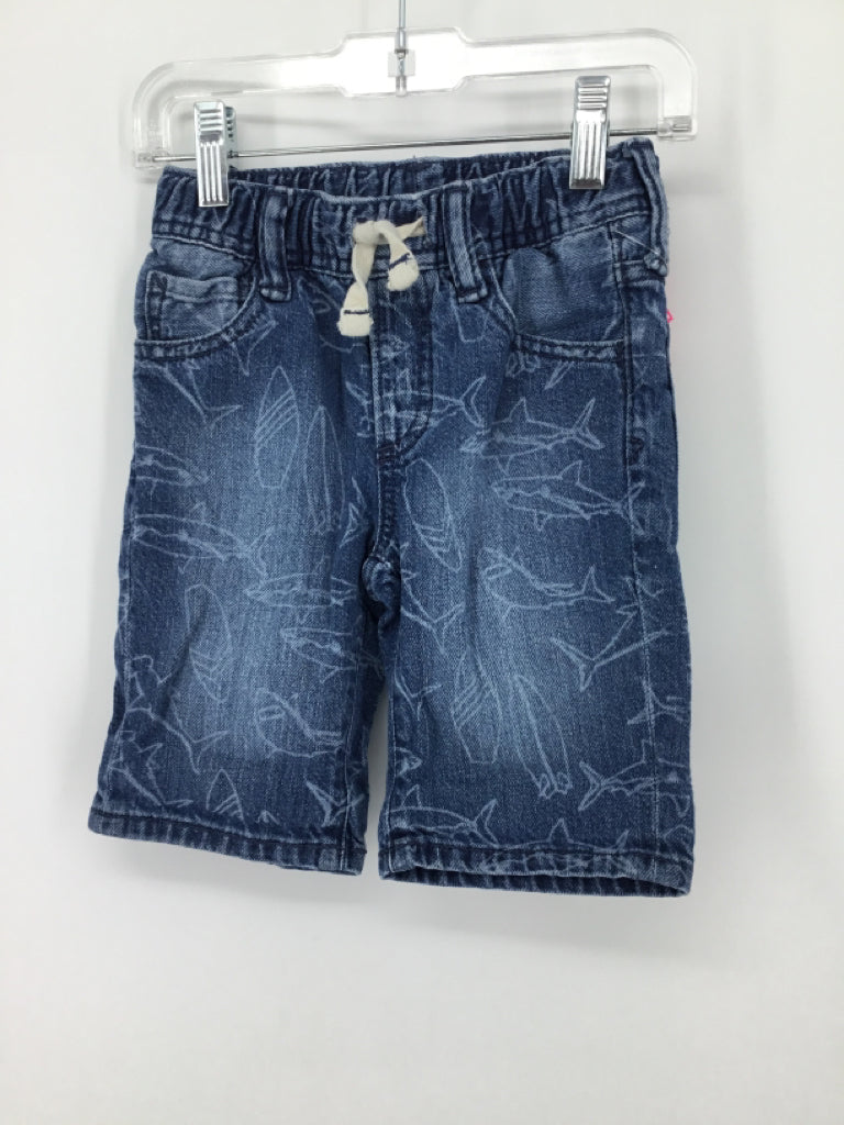 Gap Denim Child Size 4 Blue Sharks Shorts - boys