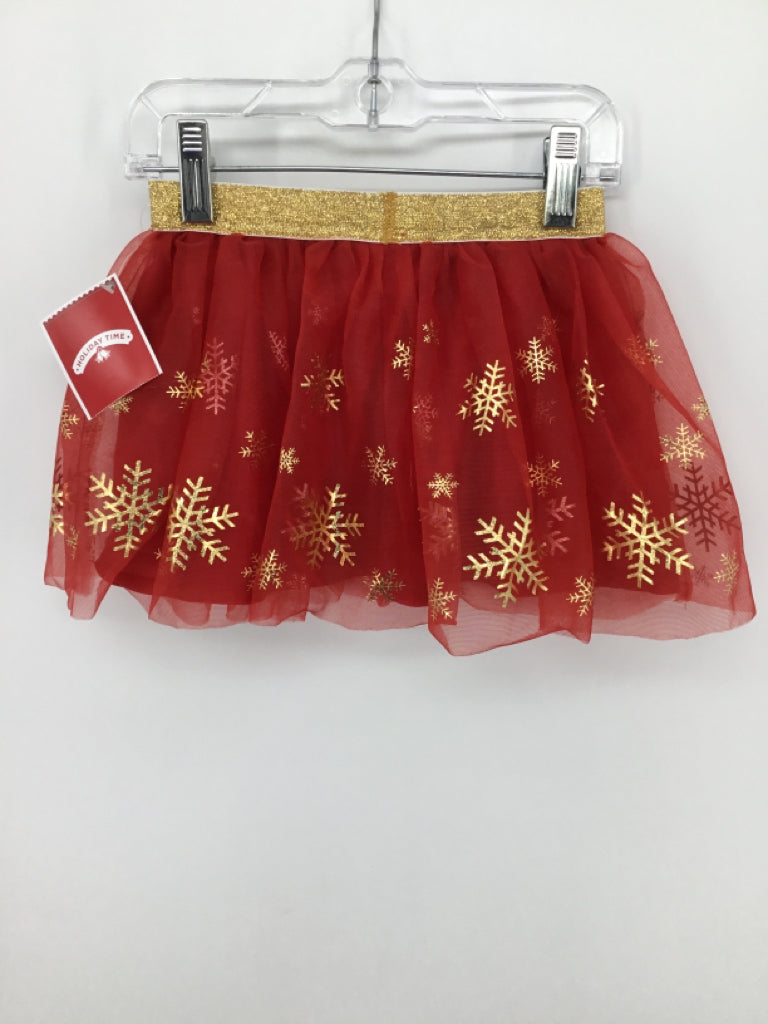 Holiday Time Child Size 2 Red Christmas TuTu