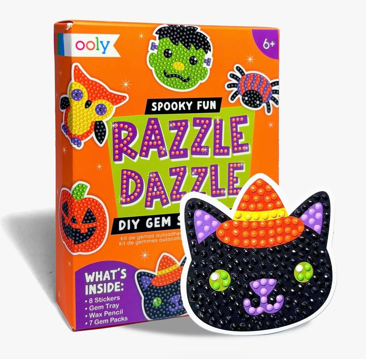 Ooly - Mini Razzle Dazzle DIY Gem Sticker Kit (Spooky Fun)