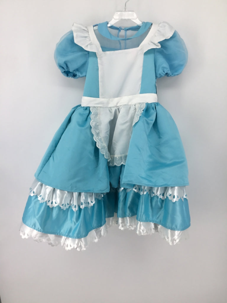 Disney Alice in Wonderland Child Size 4 Blue Halloween Costume