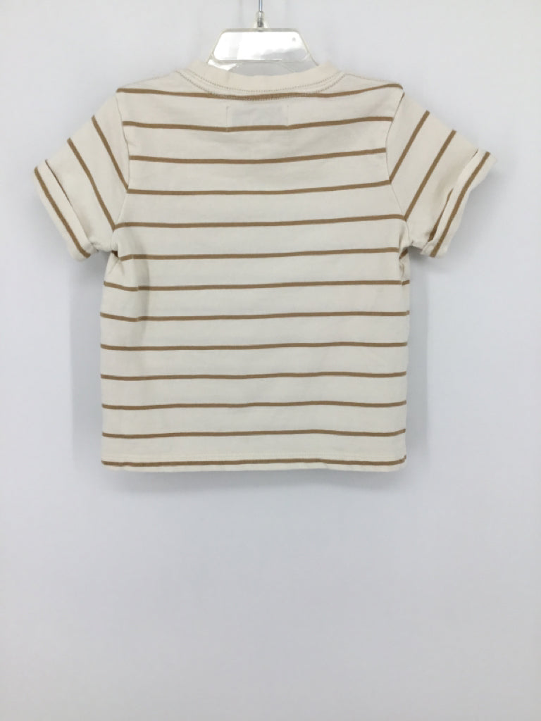 Nordstrom Child Size 2 Tan Stripe Shirt - boys