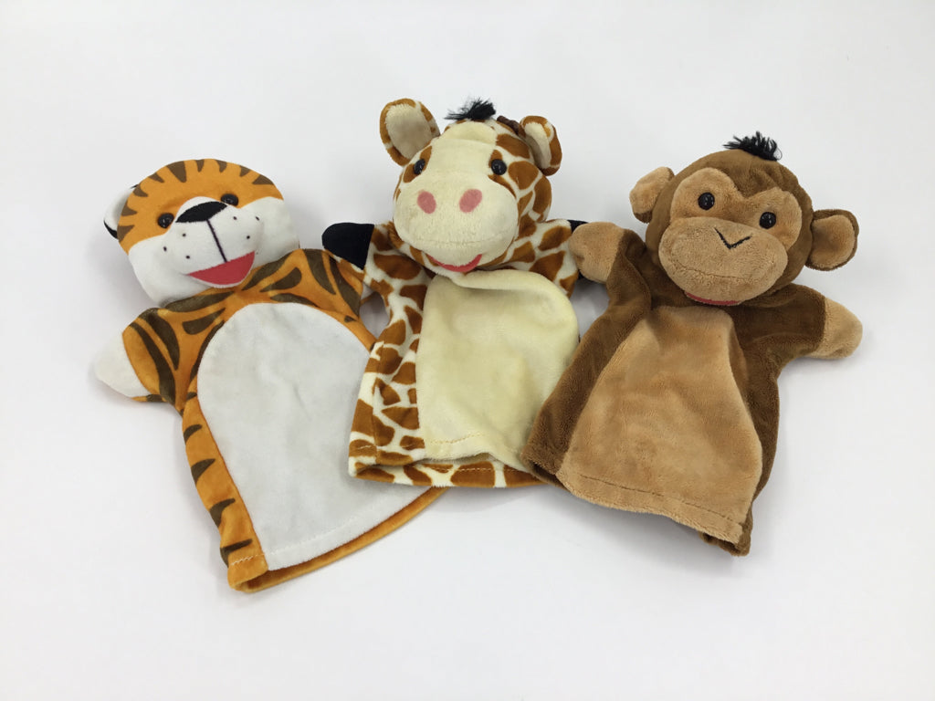 Melissa & Doug Zoo Friends Hand Puppets - 3 pcs