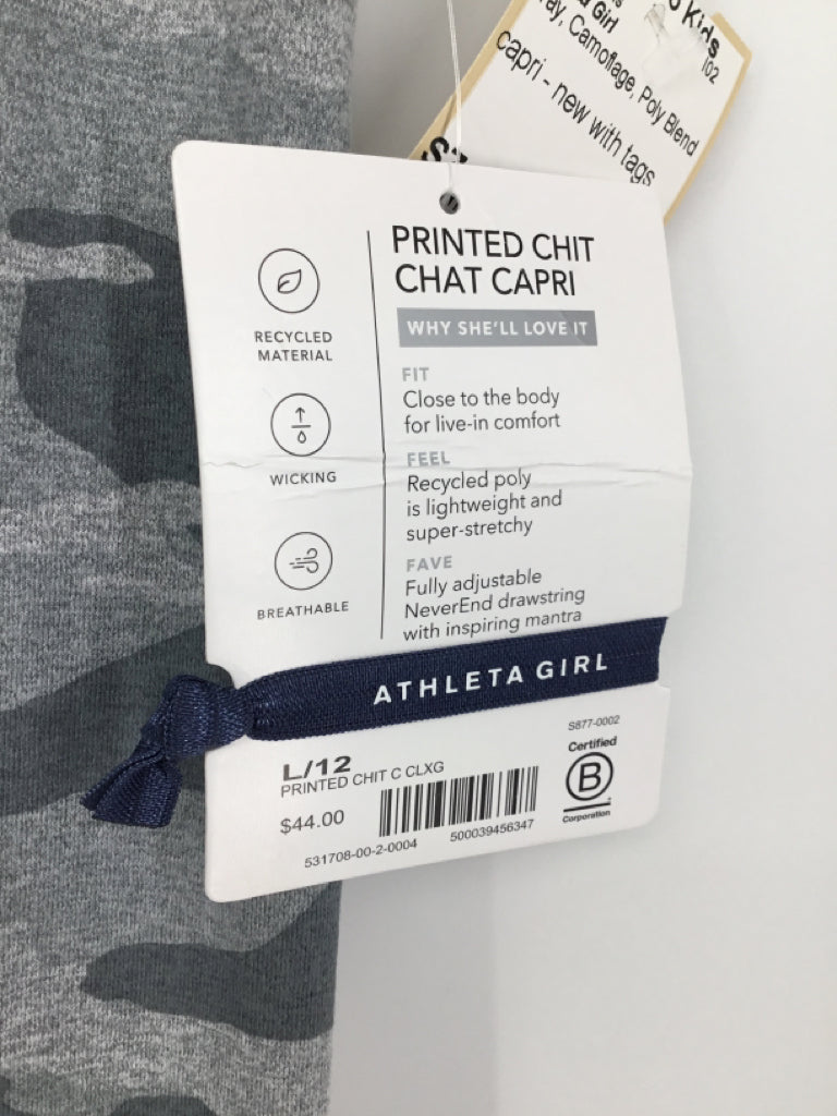 Athleta Girl Child Size 12 Gray Pants - girls