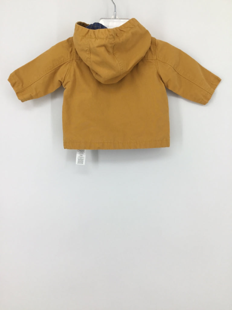 Carter's Child Size 3 Months Mustard Solid Jacket - boys