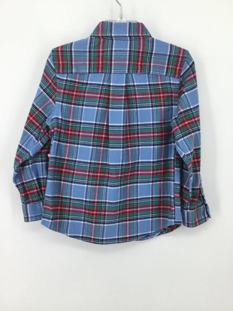 vineyard vines Child Size 3 Blue Plaid Shirt - boys