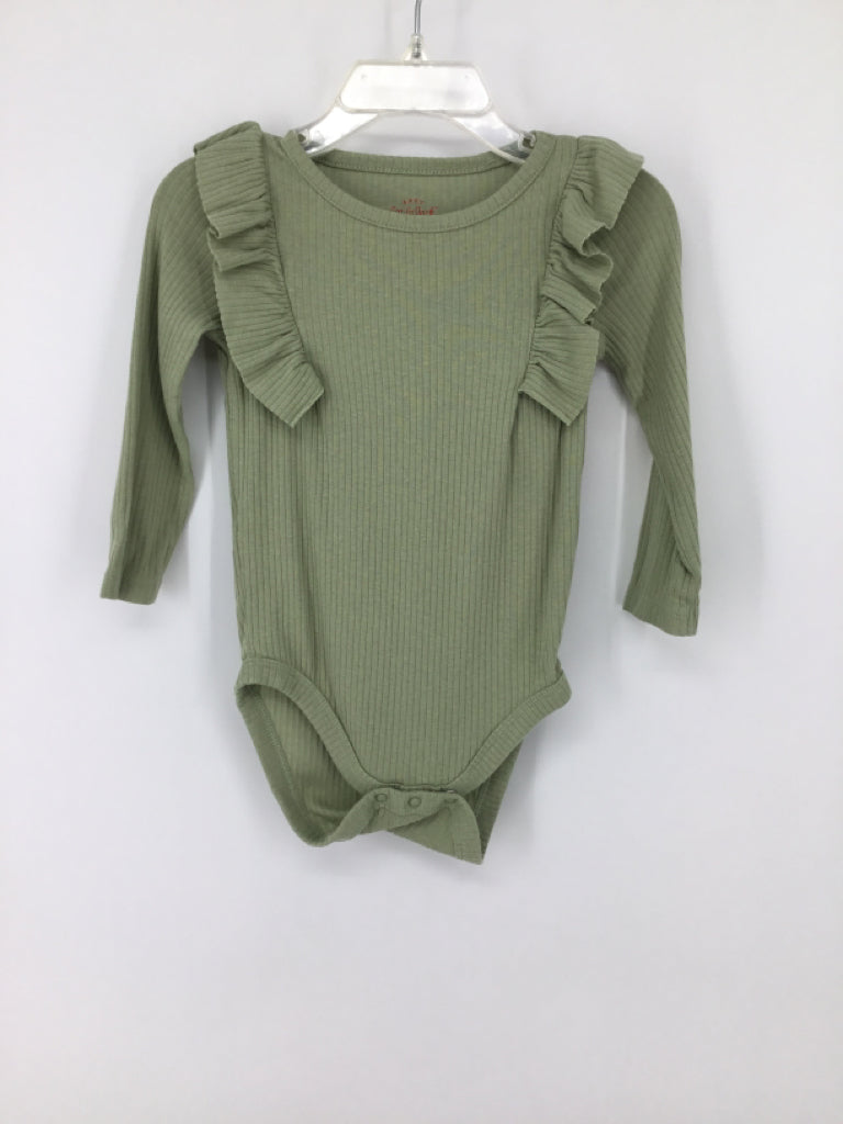 Cat & Jack Child Size 12 Months Green Onesie