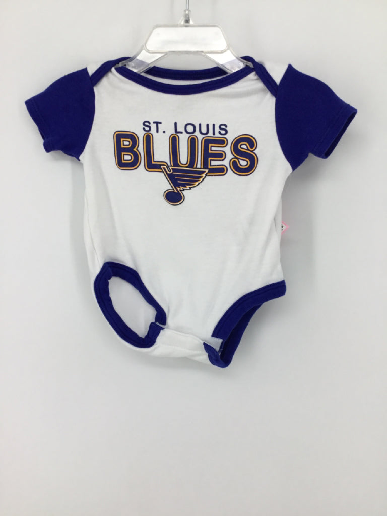 NHL Child Size 0-3 Months Blue Onesie