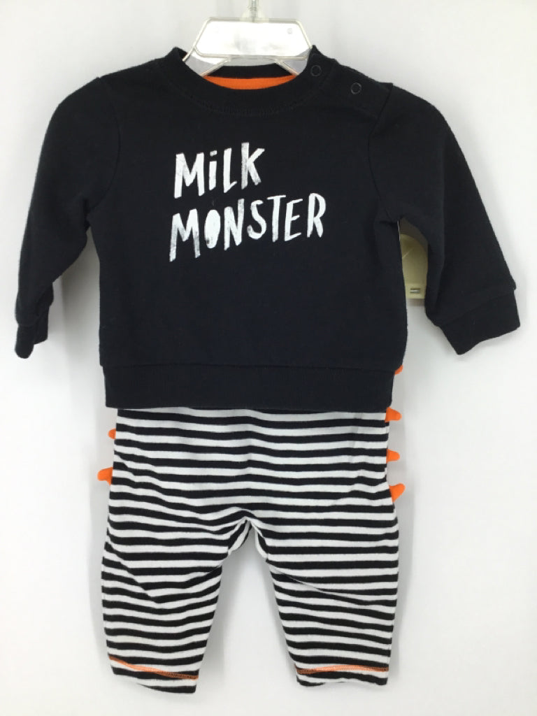 Cat & Jack Child Size 3-6 Months Black Halloween Outfit