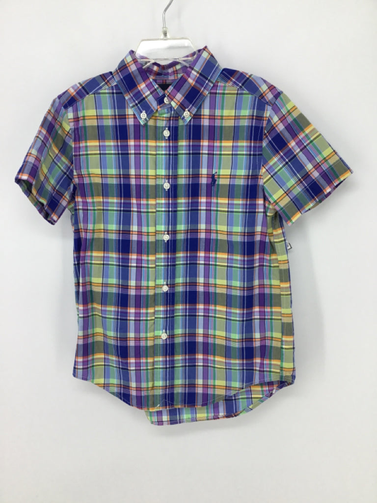 Ralph Lauren Child Size 6 Multi-Color Plaid Shirt - boys