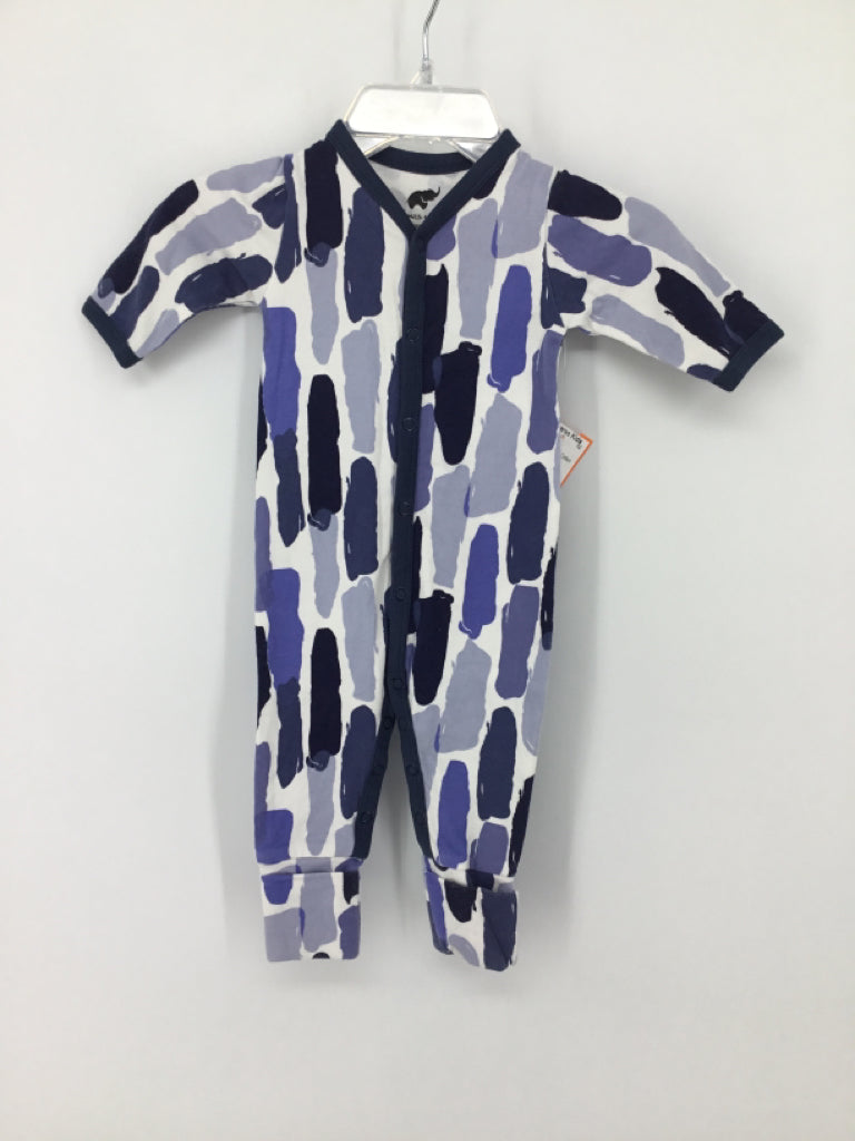 Monica + Andy Child Size Preemie Blue Print Outfit - boys
