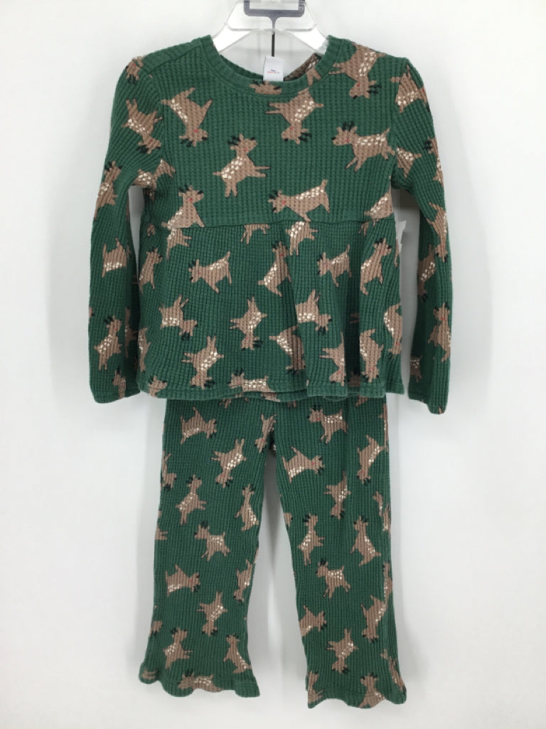 Old Navy Child Size 4 Green Christmas Outfit