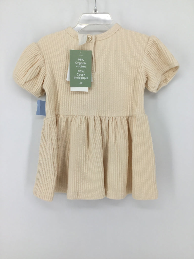 H & M Child Size 18 Months Cream Dress - girls