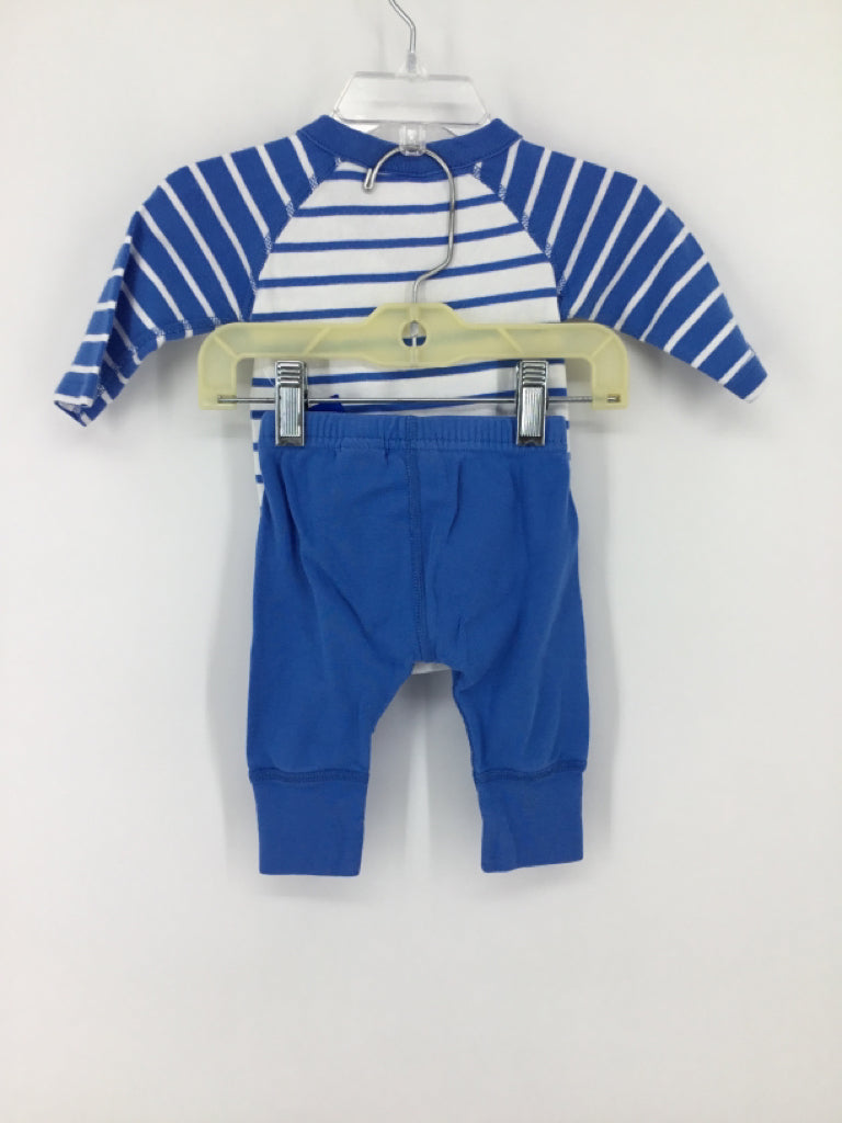 Hanna Andersson Child Size 0-3 Months Blue Stripe Outfit - boys