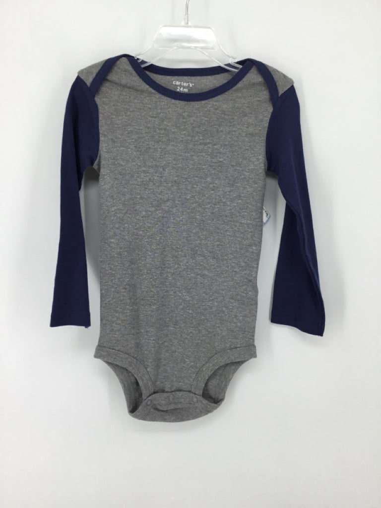 Carter's Child Size 24 Months Navy Onesie