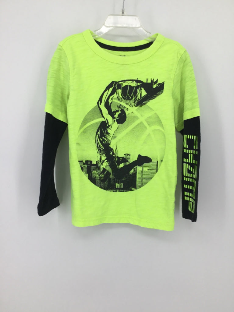Carter's Child Size 4 Yellow screen printed T-shirt - boys
