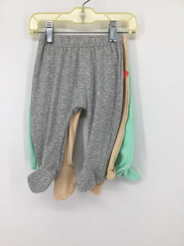 One Two Three Child Size 3-6 Months Gray Pants - girls