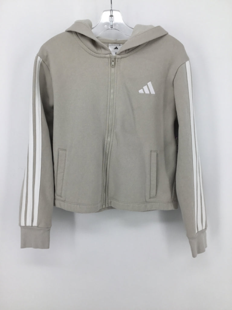Adidas Child Size 10 Tan Hoodie - girls