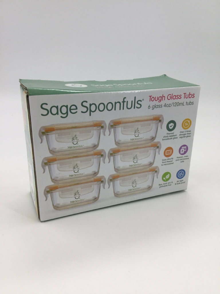 Sage Spoonfuls Tough Glass Tubs