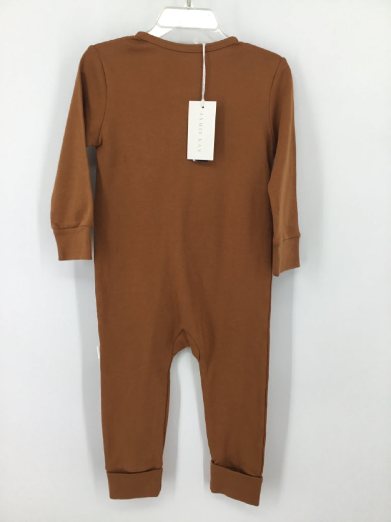 Jamie Kay Child Size 2 Brown Solid Pajamas - boys