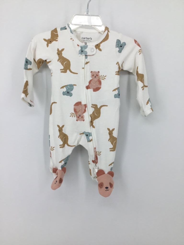 Just One You Made by Carters Child Size Newborn White Sleepers