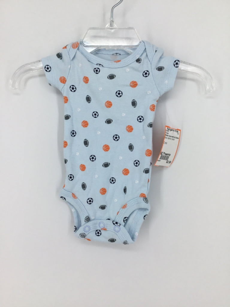 Simple Joys made by Carters Child Size Preemie Blue Onesie