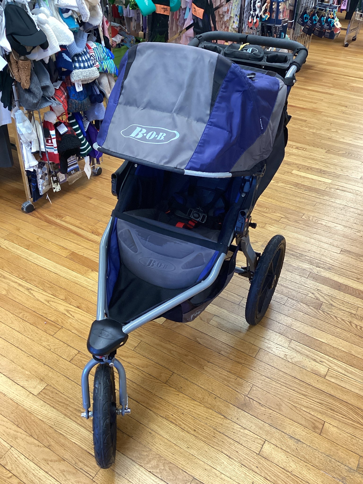 BOB Revolution SE Blue Single Jogger Stroller - 2012
