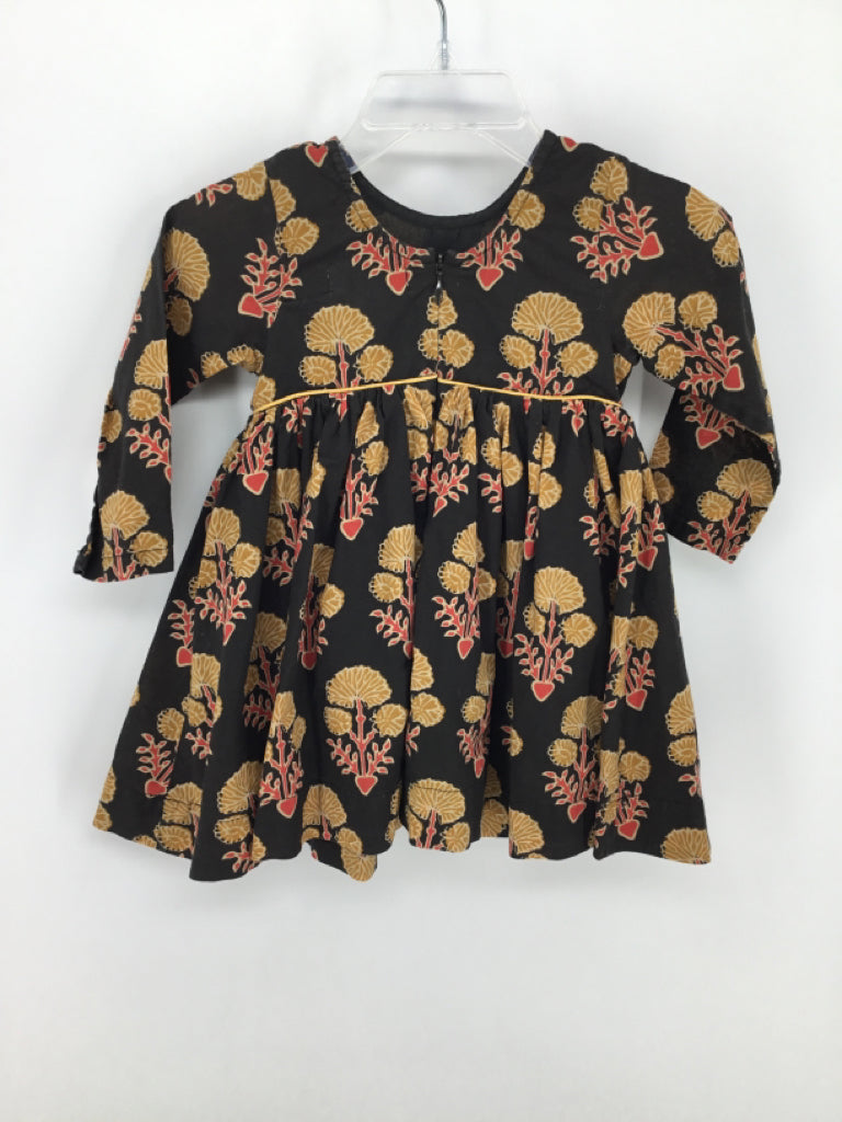 Pink Chicken Child Size 3-6 Months Brown Dress - girls