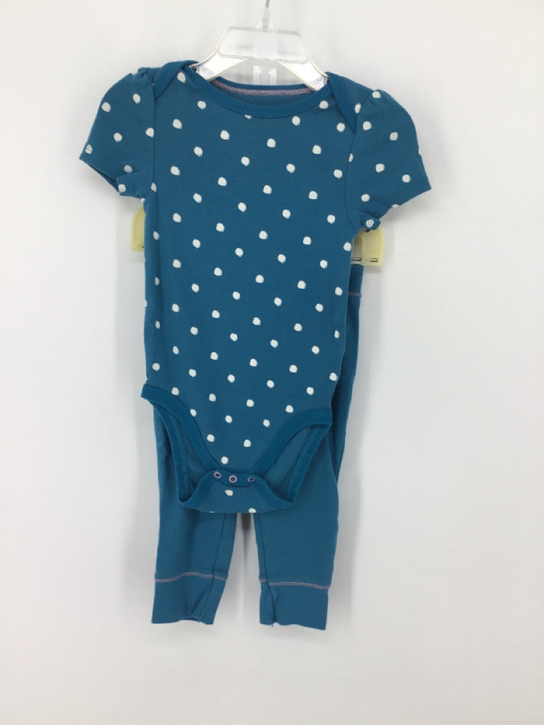 cloud island Child Size 12 Months Teal Outfit - girls