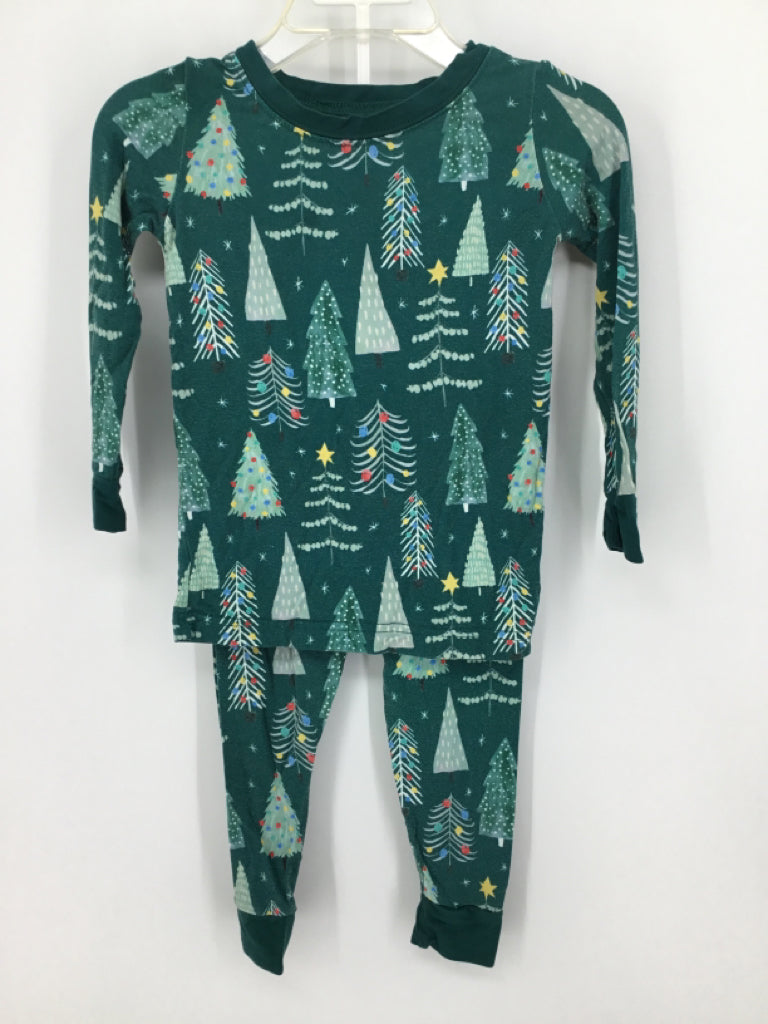 Little Sleepies Child Size 12-18 Months Green Christmas Pajamas