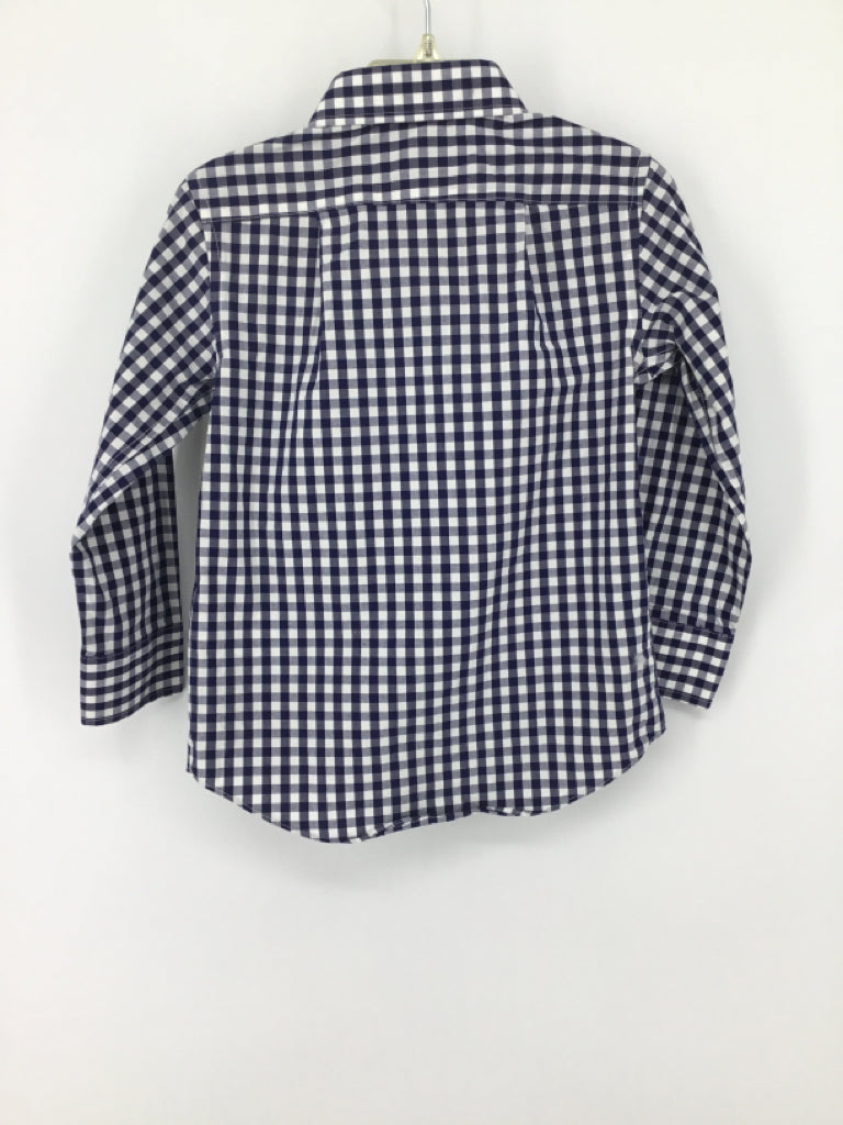 Crewcuts Child Size 2 Navy Gingham Shirt - boys