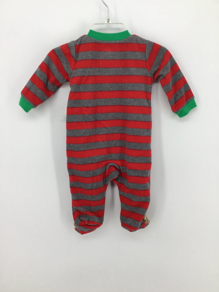 Just One You Made by Carters Child Size 3 Months Red Christmas Sleeper