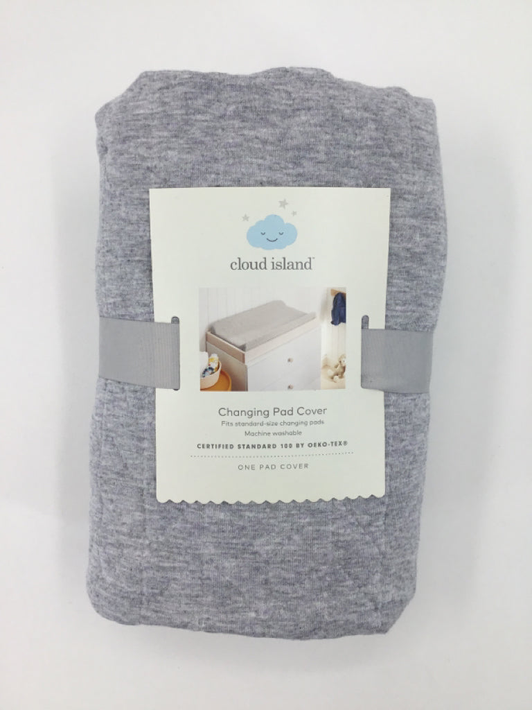 cloud island Gray Solid Changing Pad Cover