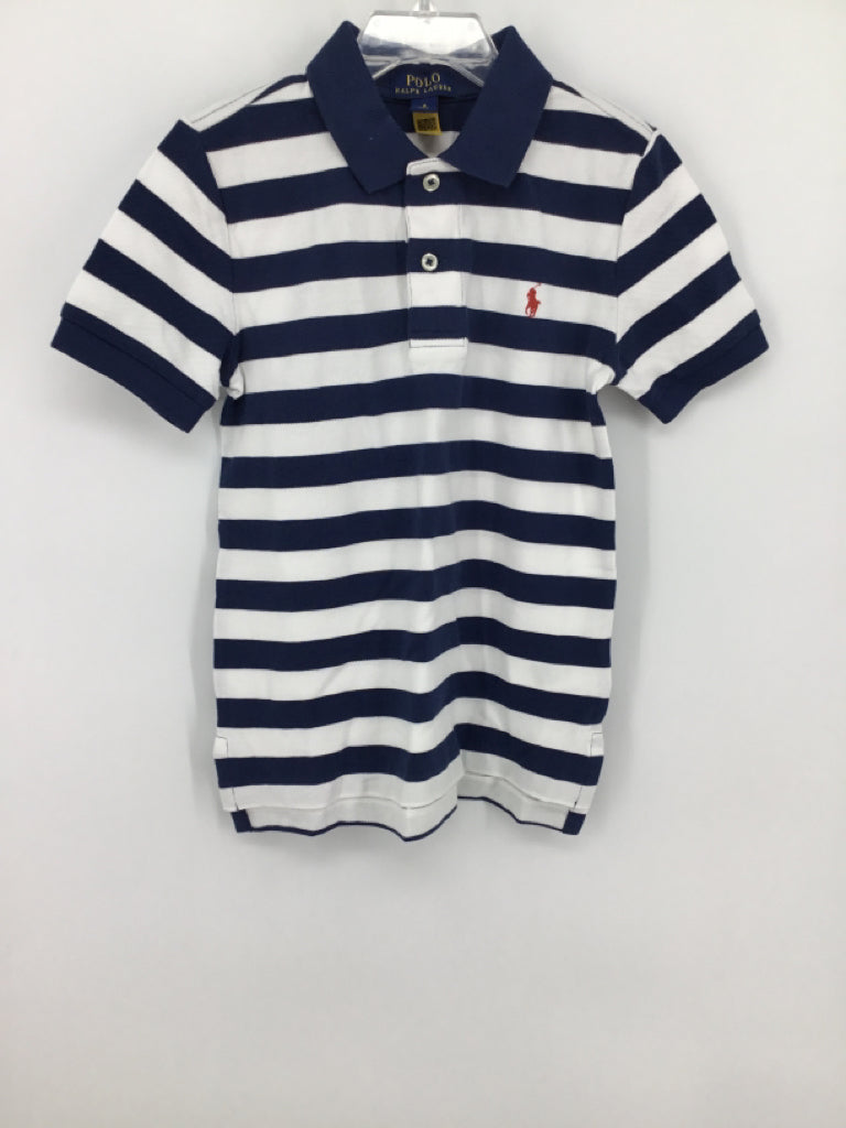 Ralph Lauren Child Size 6 Blue Solid Shirt - boys