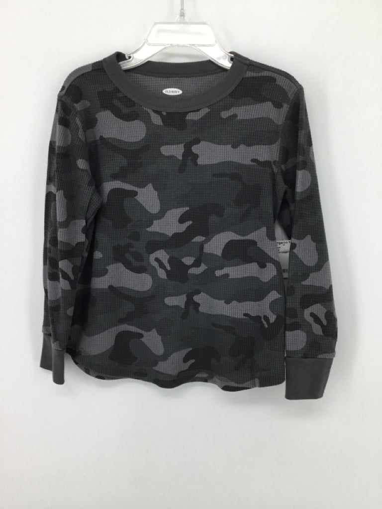 Old Navy Child Size 5 Gray Camoflage Shirt - boys