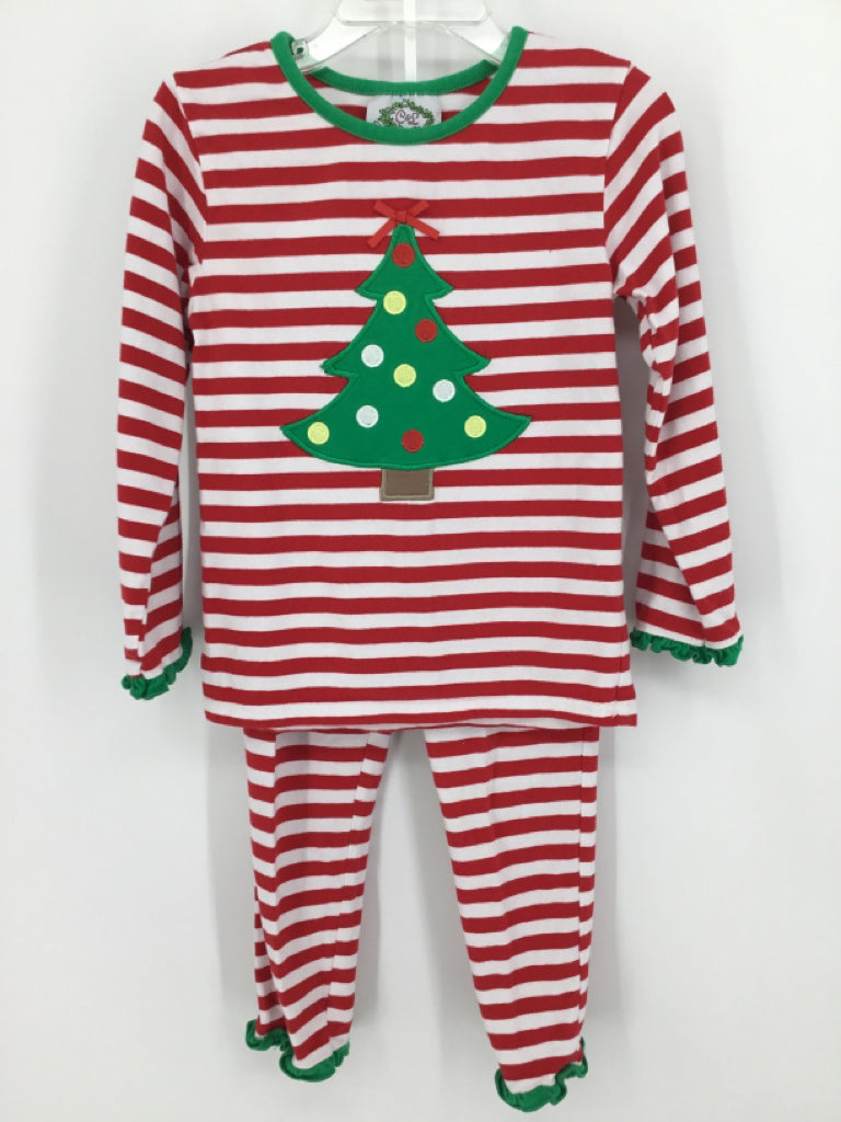 Cecil and Lou Child Size 4 Red Christmas Outfit