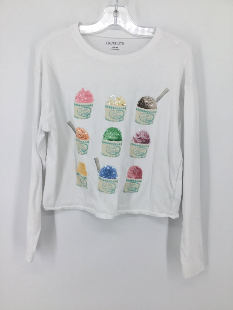 Crewcuts Child Size 10 White T-shirt - girls