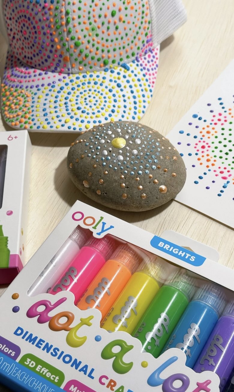 Ooly - Dot-a-Lot Dimentional Craft Paints (Bright)