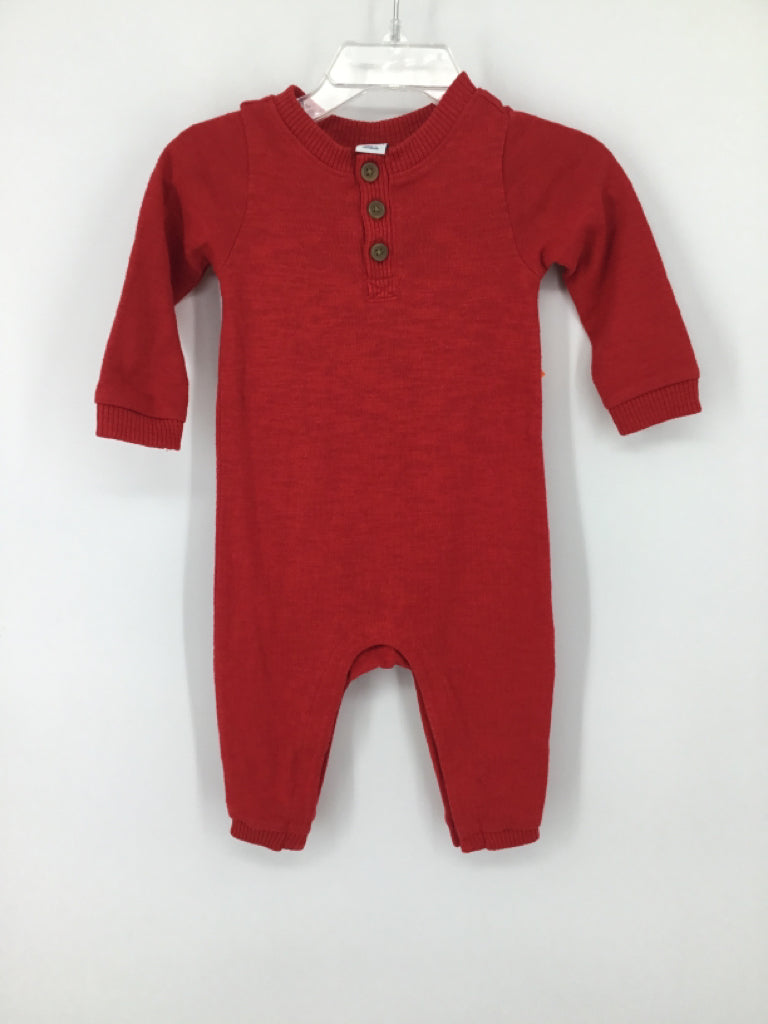 Old Navy Child Size 6-12 Months Red Solid Outfit - boys