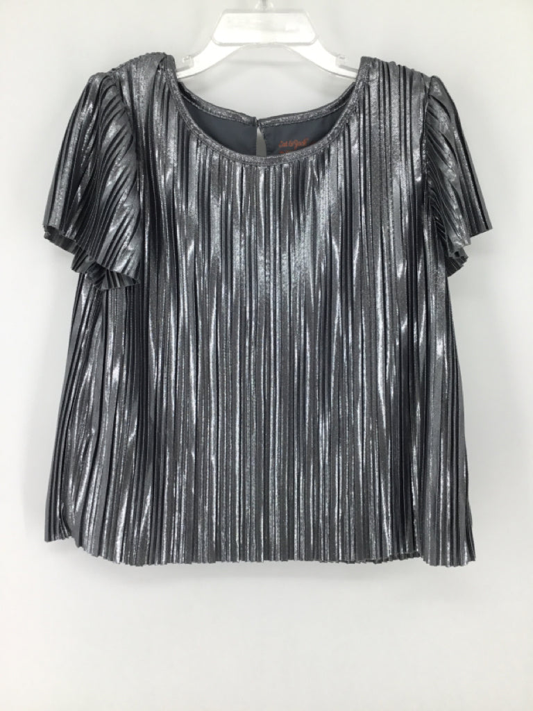 Cat & Jack Child Size 6 Silver Shirt - girls