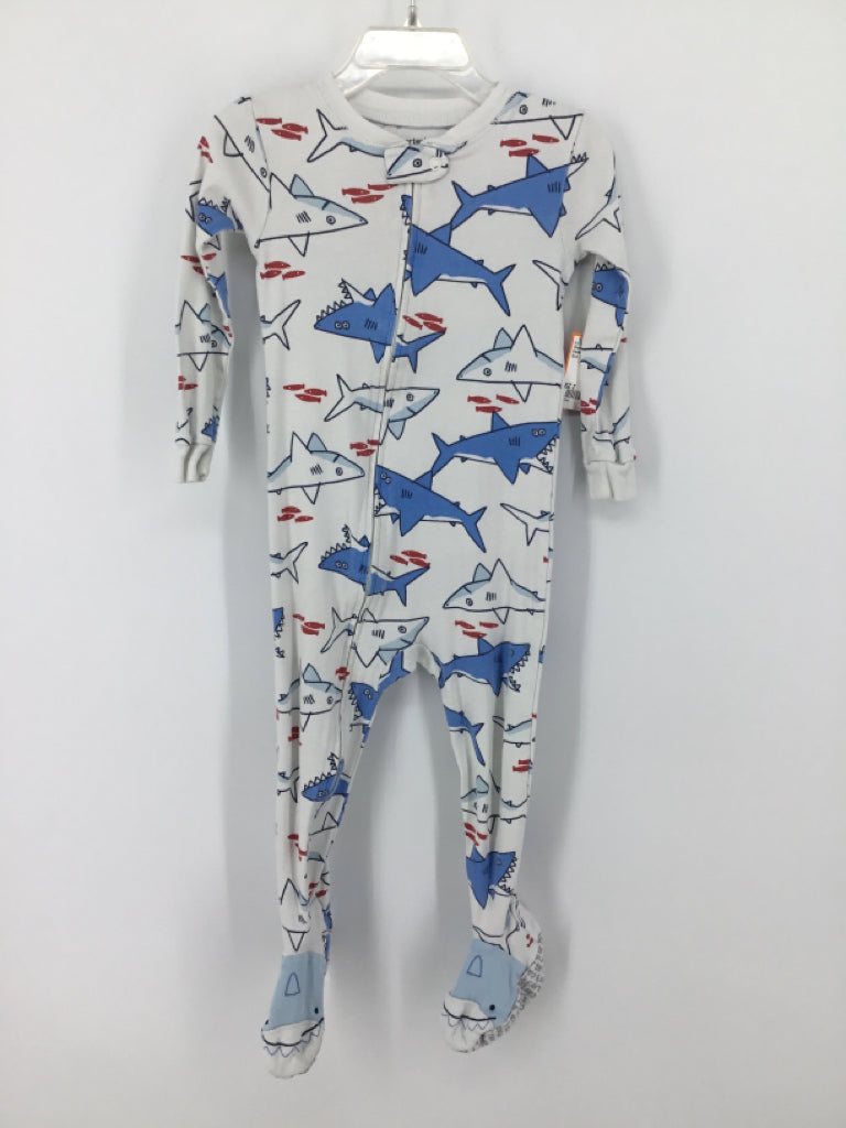 Carter's Child Size 2 Blue Sleepers