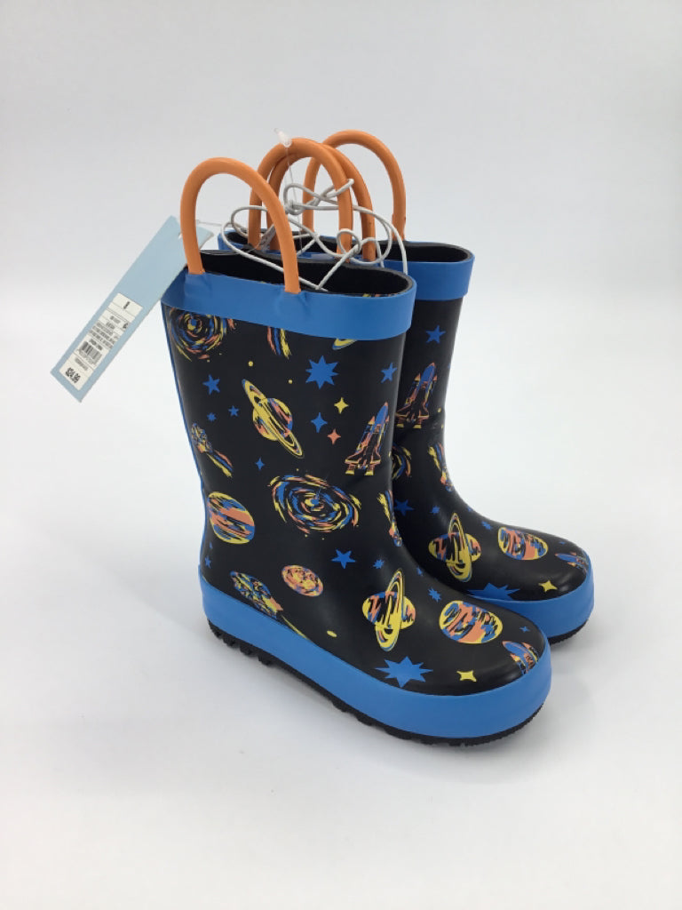 Cat & Jack Child Size 8 Toddler Blue Rain/Snow Boots