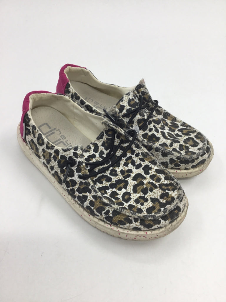 Hey Dude Child Size 13 Tan Sneakers
