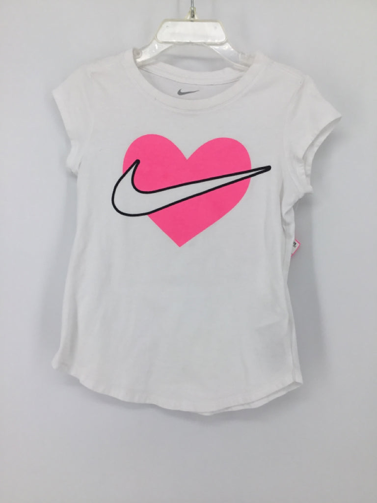 Nike Child Size 4 White T-shirt - girls