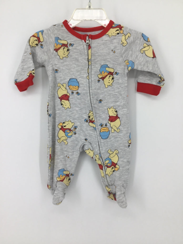 Disney Child Size 0-3 Months Gray Sleepers