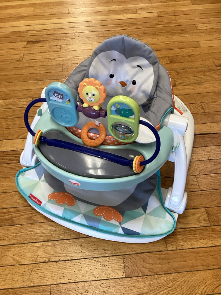 Fisher-Price Deluxe Sit-Me-Up Floor Seat with Snack Tray & Toys