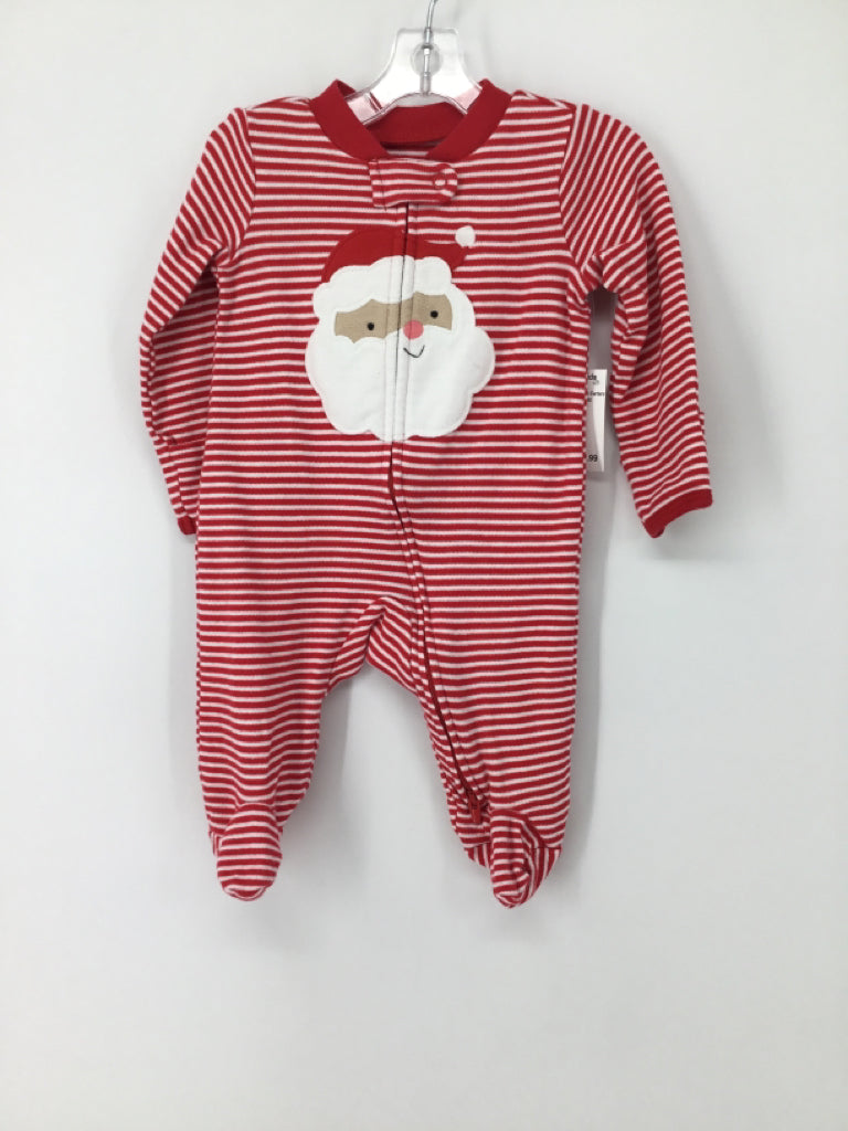 Just One You Made by Carters Child Size 3 Months Red Christmas Sleeper