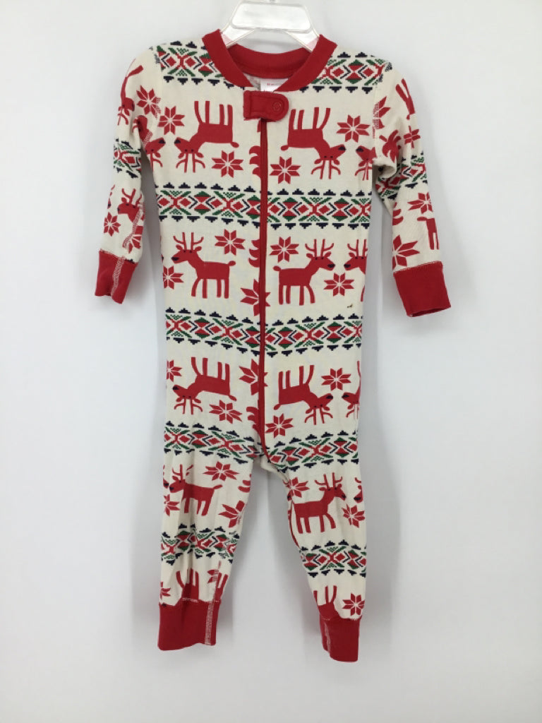 Hanna Andersson Child Size 2 Red Christmas Pajamas